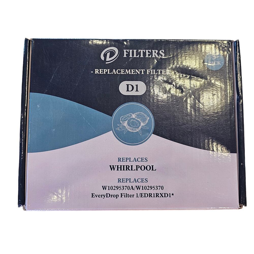 NEW Every drop whirlpool EDR1RXD1,W10295370A,Refrigerator Water Filter 3 pack